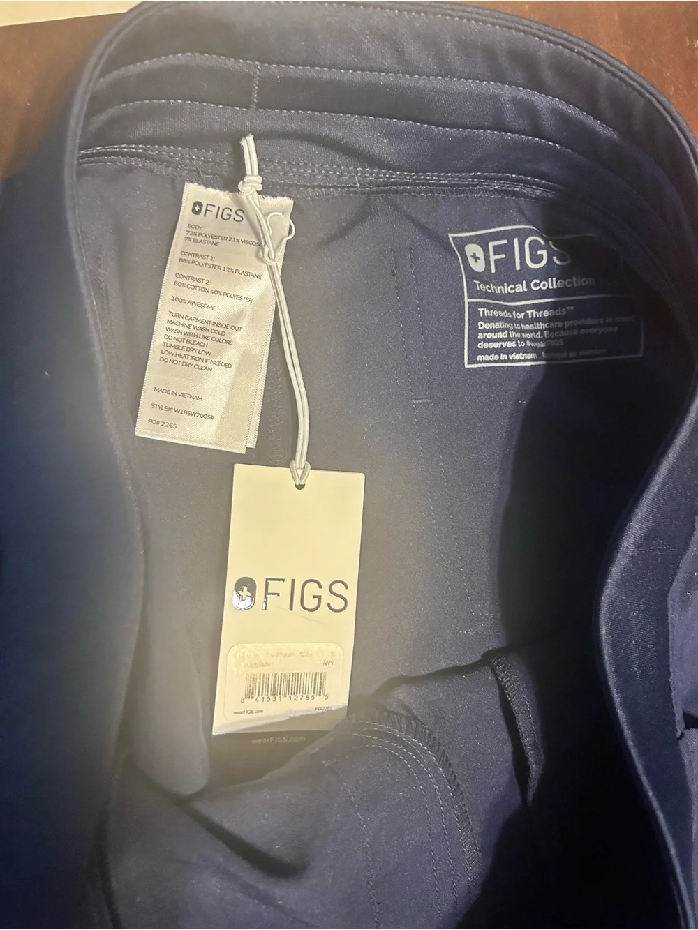 FIGS Navy Drawstring Medical Scrub Joggers